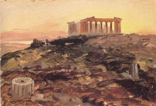Frederic E.Church The Parthenon from the Southeast oil painting image